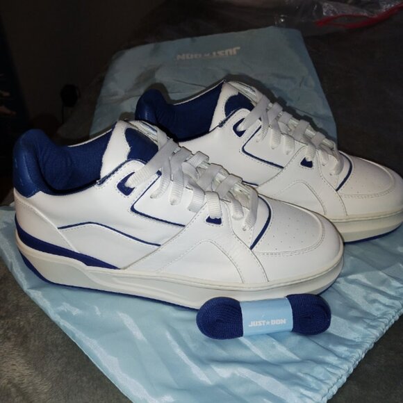 Just Don Designer Court Side Low Sneakers Mens Size 10 US - Picture 3 of 9